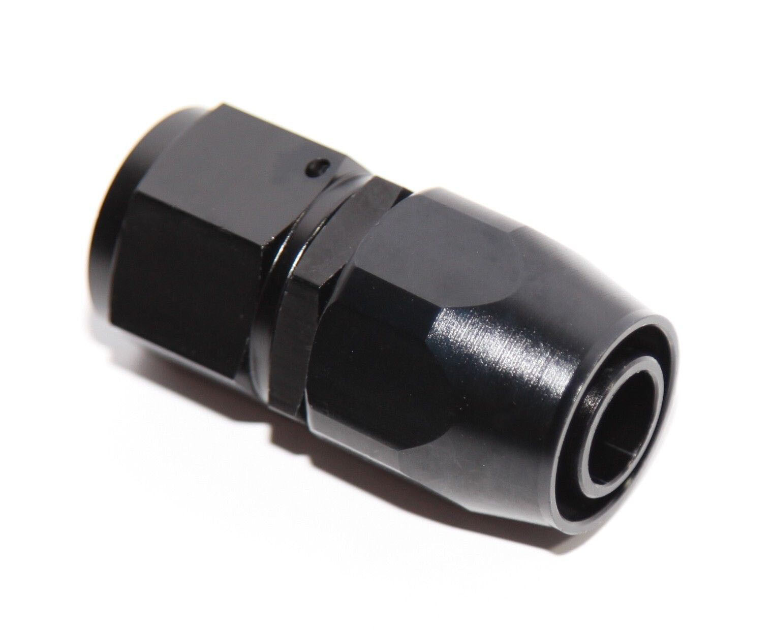 4X 8AN Straight Swivel Oil Fuel Adapter Black Hose End Fitting Universal New