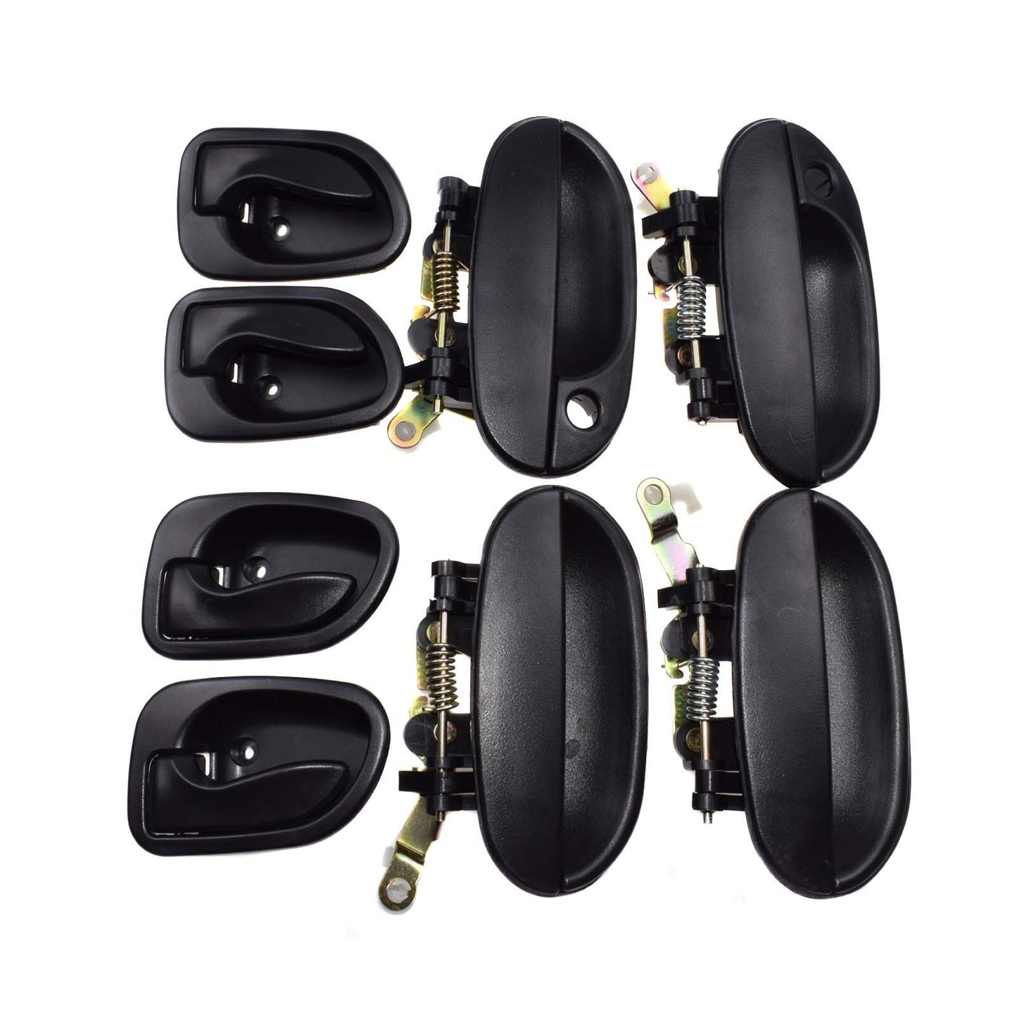 for Hyundai Accent 95-99 8265022000CA 8pcs BlackBlack Door Handles Controls Set