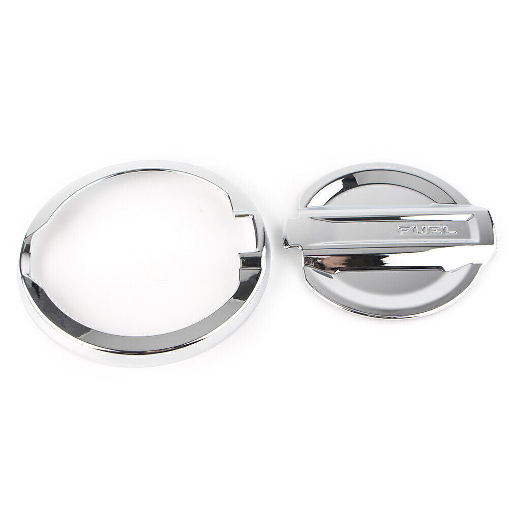 Chrome Fuel Filler Cover Oil Cap Gas Tank Lid Trim Fit for Jeep for Wrangler JL 2018
