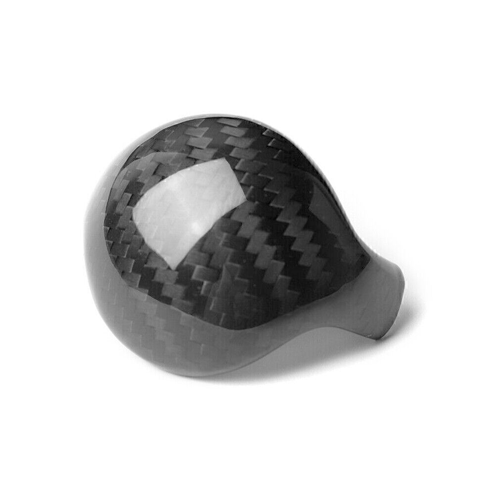 Carbon Fiber Car Interior Gear Shift Knob Trim Cover for Ford for Mustang 2015-2019