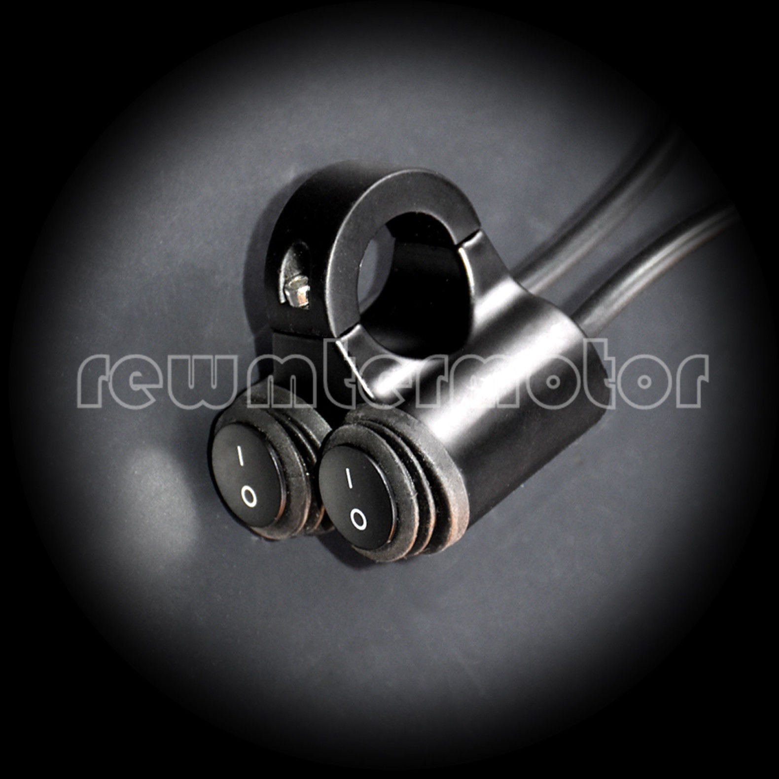 7/8 Motorcycle Waterproof Handlebar Dual Headlight Fog Light Switch On Off