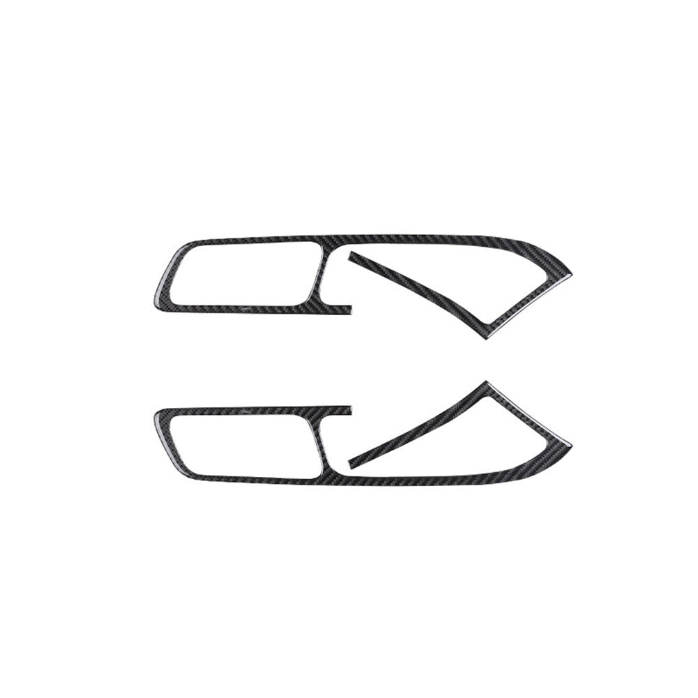 Carbon Fiber Interior Front Door Handle Trim Panel for Ford Explorer 2011-2014