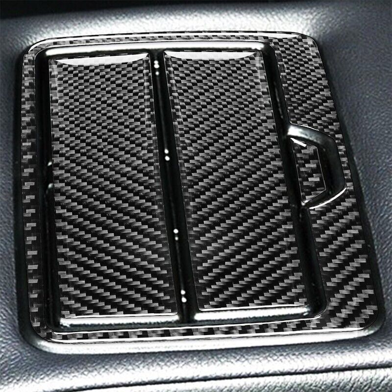 Real Carbon Fiber Car Rear Water Cup Cover Trim for BMW X3 X4 F25 F26 2011-2017