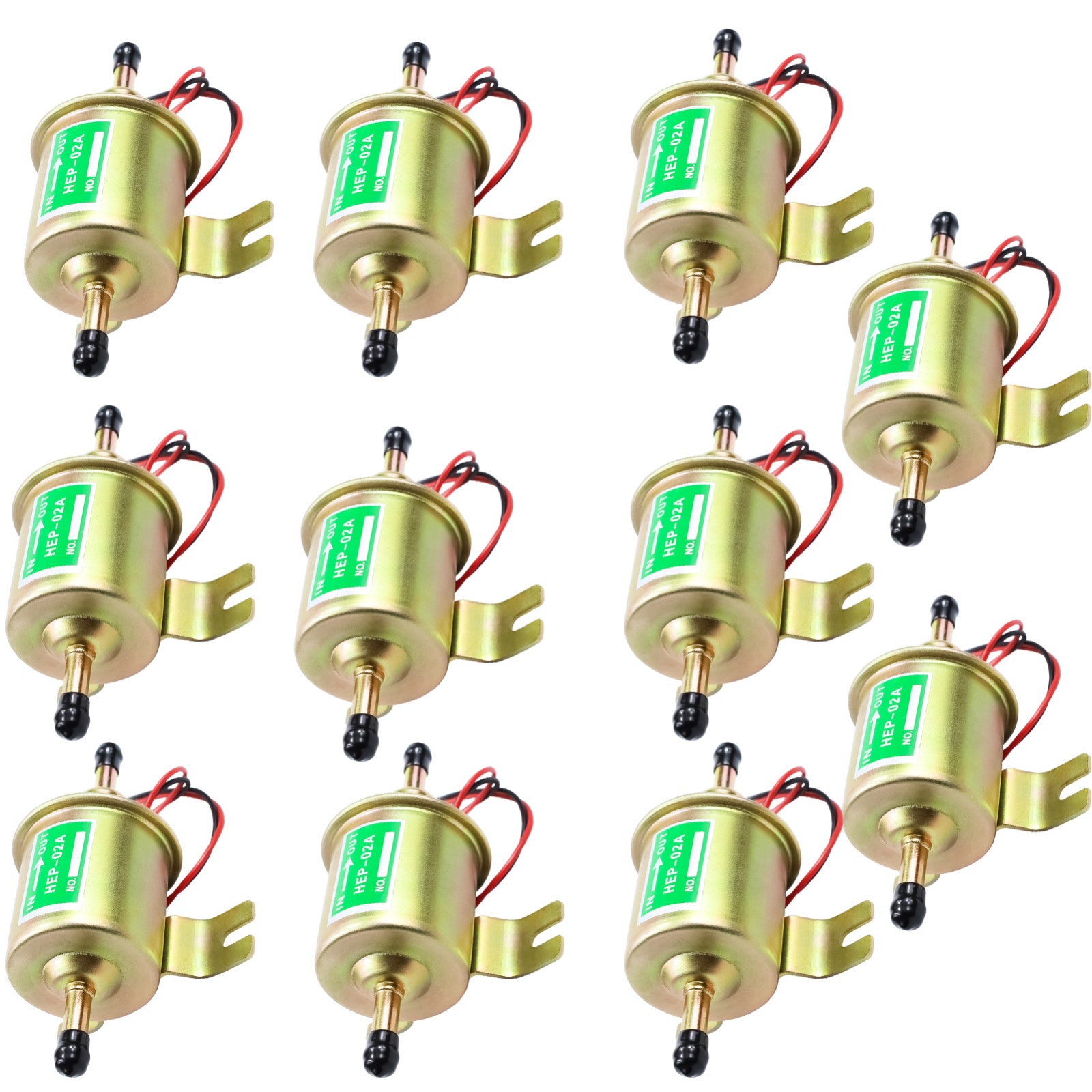 11x Electric Fuel Pump 12V for Lawn Mower Carburetor Gas Diesel Engine 2.5-4psi