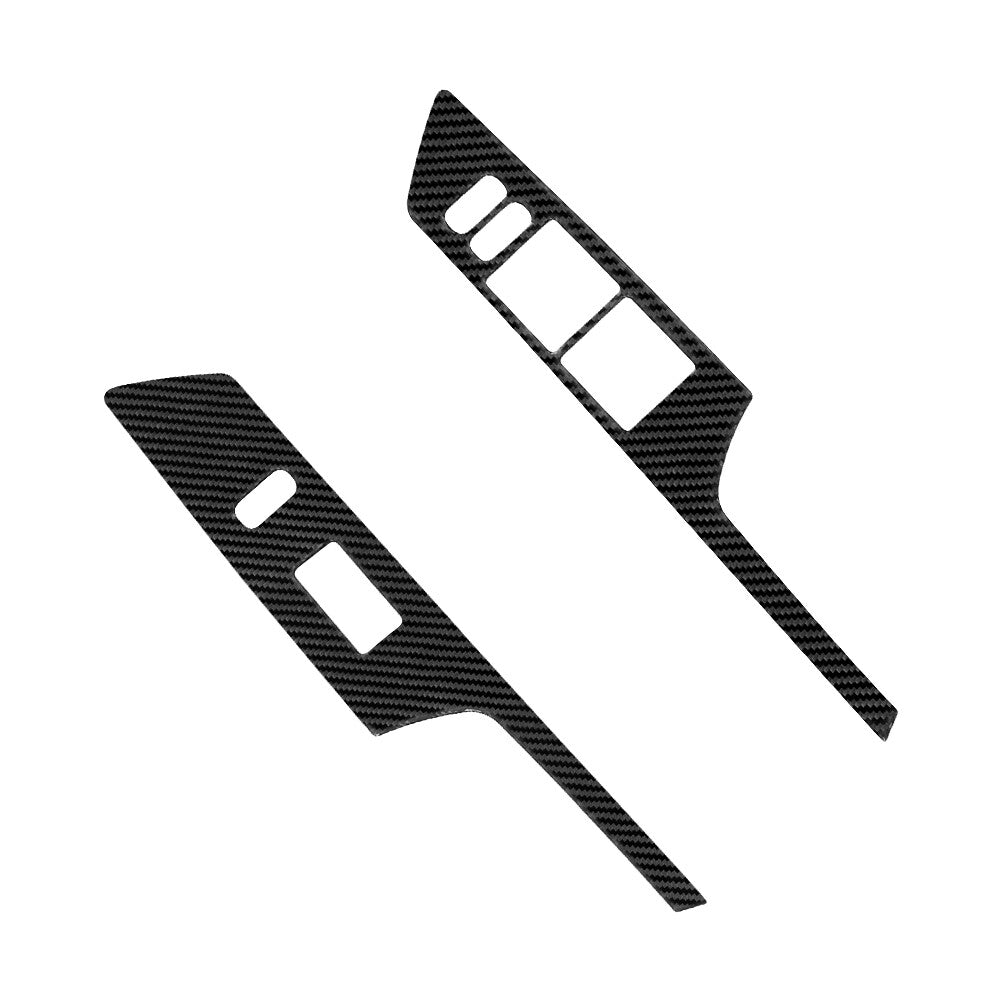 2X Carbon Fiber Front Door Lift Control Cover Trim for Toyota Matrix 2009-2014