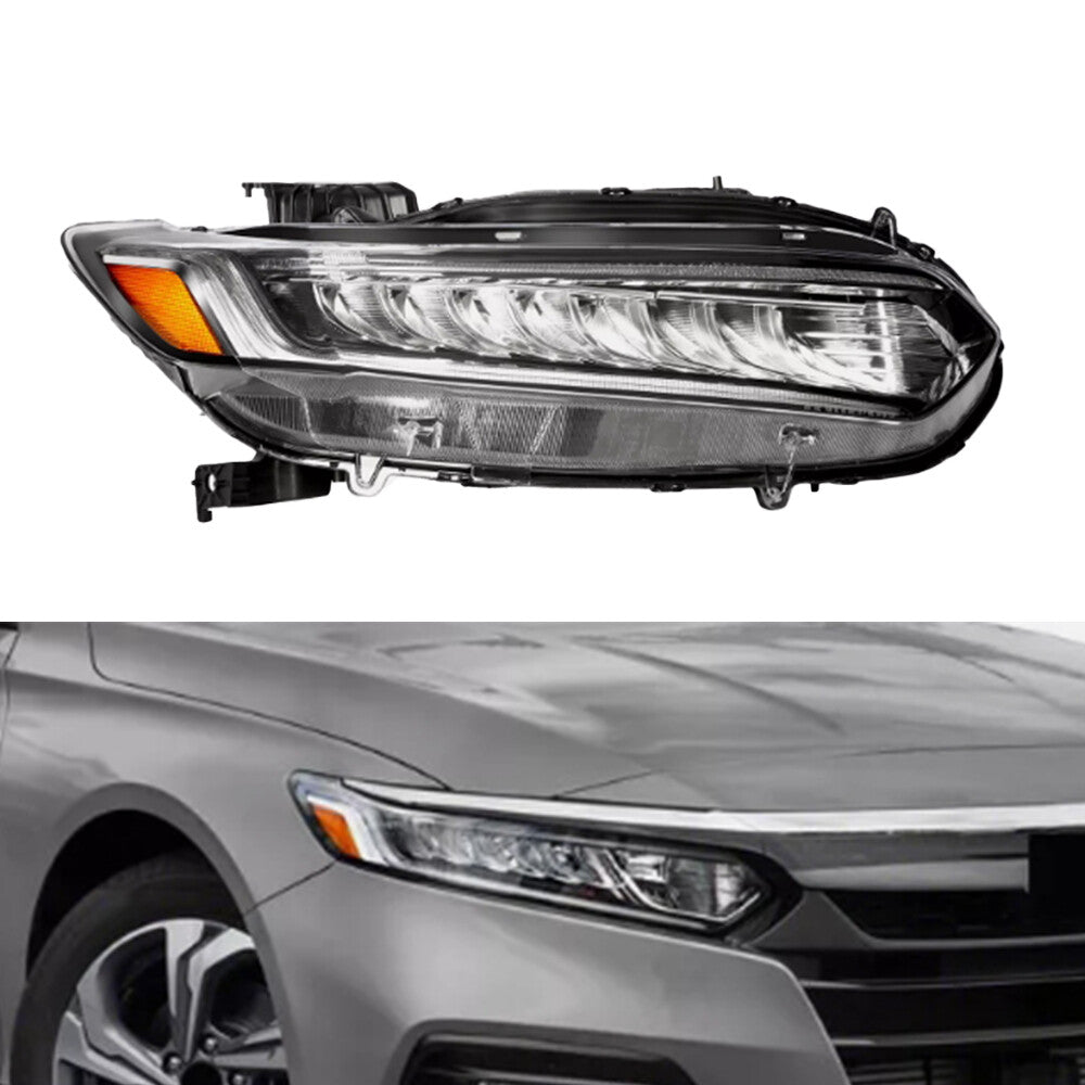 Full LED Headlight Assembly For 2018-2022 for Honda Accord Passenger Right Side