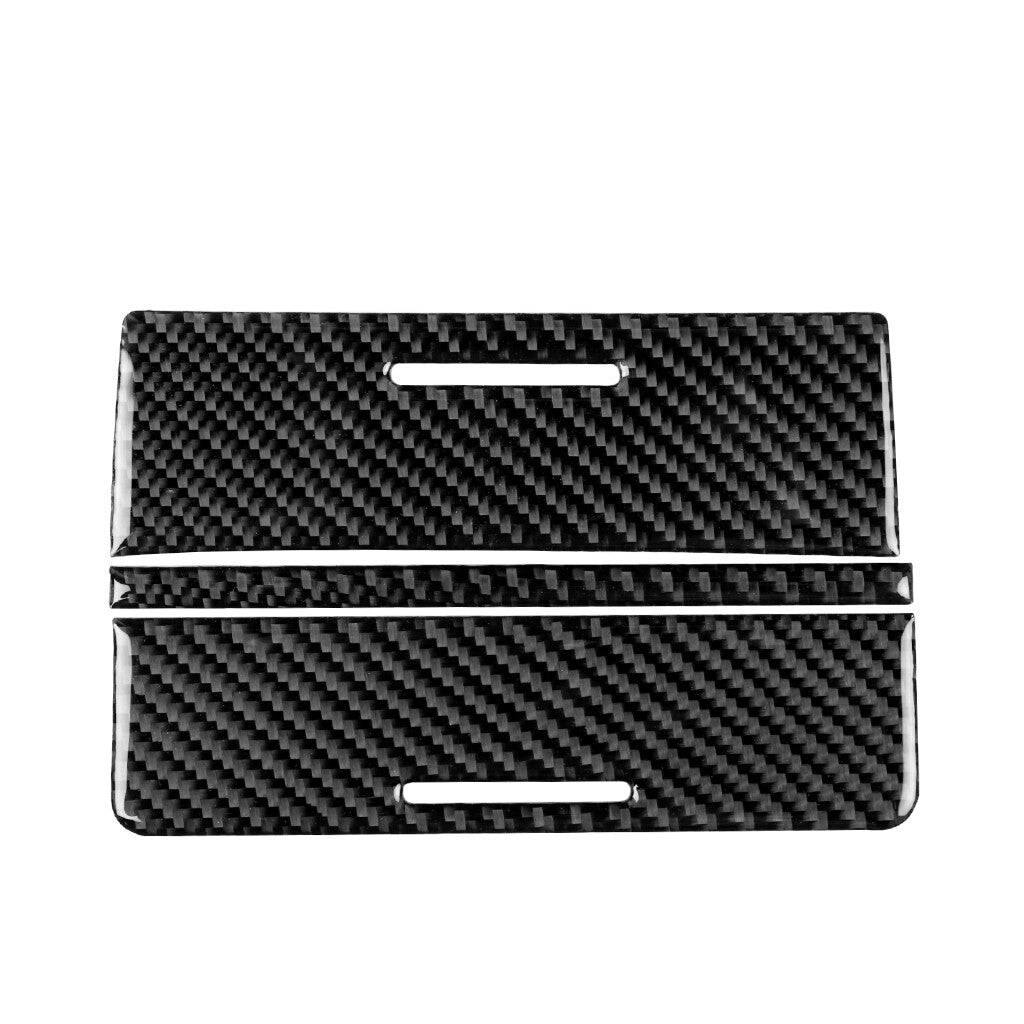 Carbon Fiber Inner Storage Box Panel Cover Trim for Mitsubishi Lancer 2010-2015