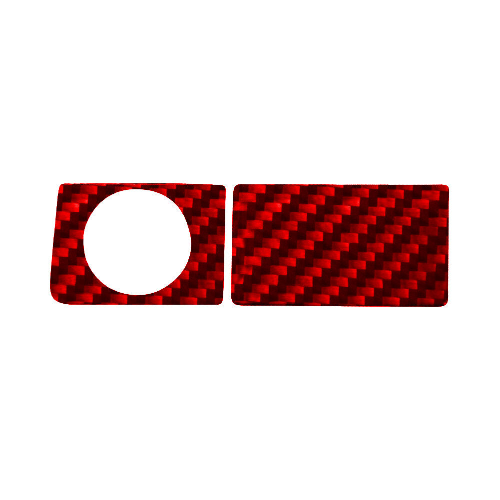 Red Carbon Fiber Glove Box Switch Cover Trim for Honda Ridgeline 2017-2020