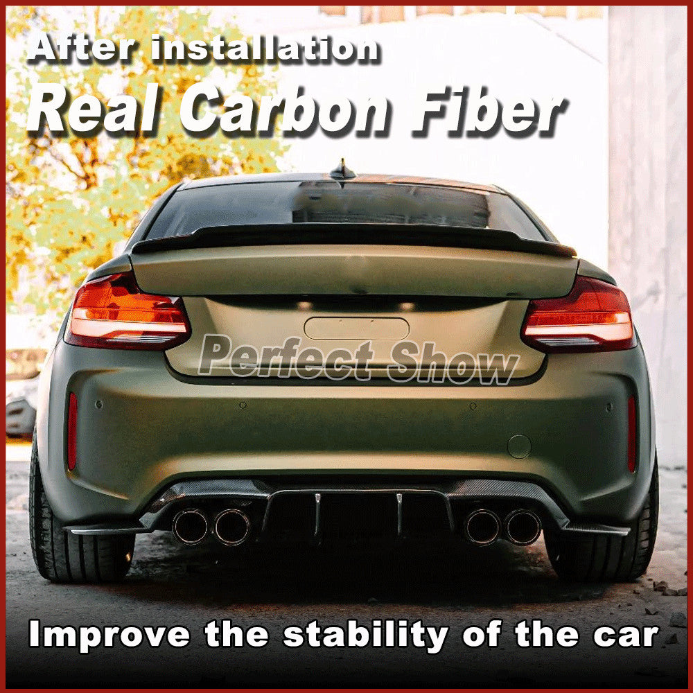 Fit for BMW F87 M2 Coupe 2014-2020 REAL Carbon Rear Trunk Spoiler Boot Wing Lip
