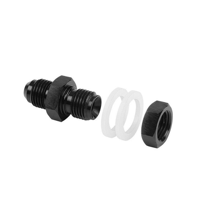 1-piece male connector 6AN bulk head fuel cell accessories adapter aluminum straight-line