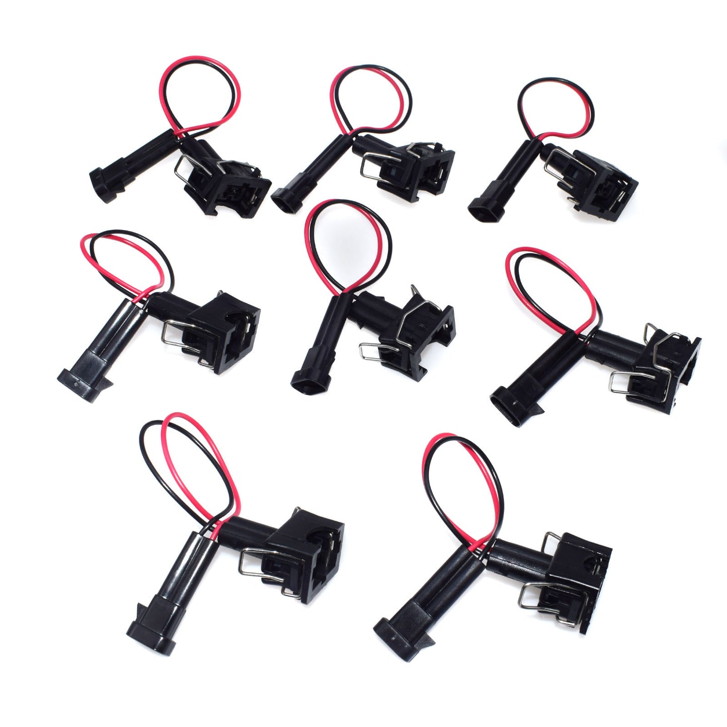8-Piece Wiring Harness Adapter Plugs LQ4 LQ9 4.8 5.3 6.0 Injector to LS1 LS6 LT1 EV1