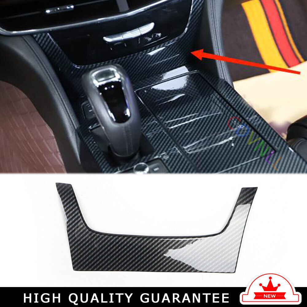 Car U-shape Center Console Frame Inner Fit for Cadillac CT6 2016-20 Carbon Fiber