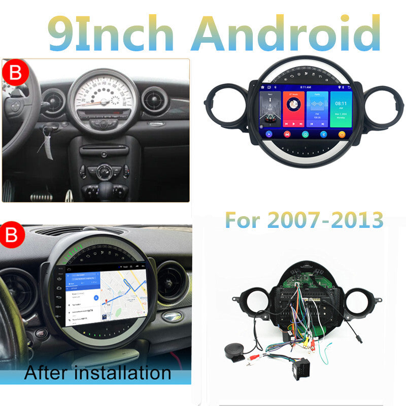 Car Android Radio for BMW for MINI COOPER R56 R60 07-13 WiFi Carplay Navigation GPS