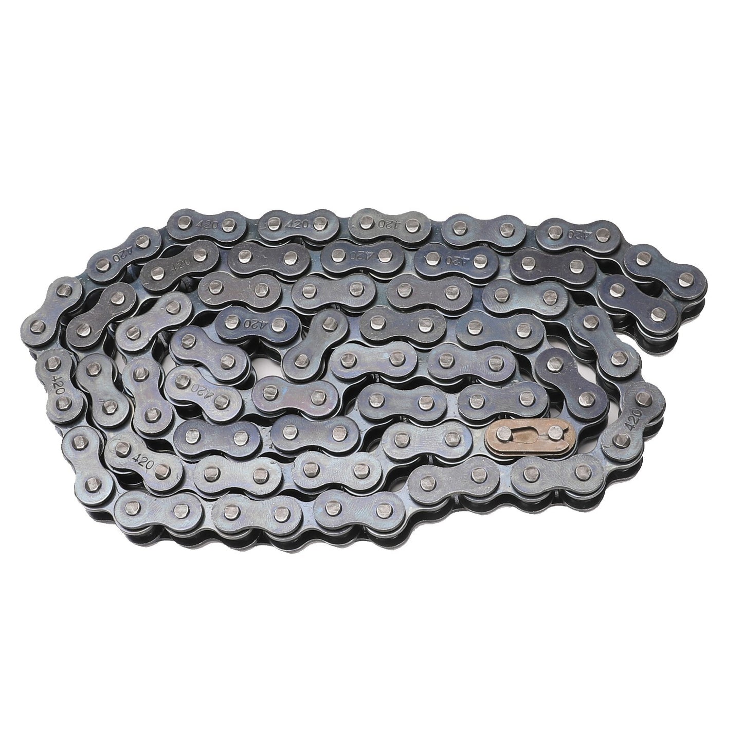 100 Links 420 Chain + Chain Breaker for Motorcycles, All-Terrain Vehicles, 110cc, 125cc Coolers, Bicycles