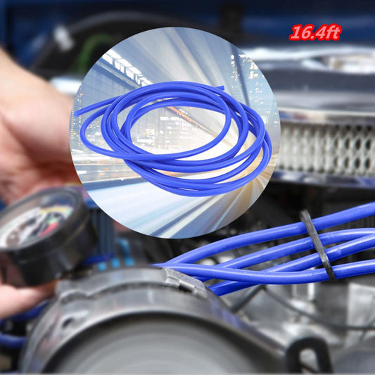 Bule 4mm Car Cooling System Vacuum Silicone Hose Line Pipe Tube Pipeline