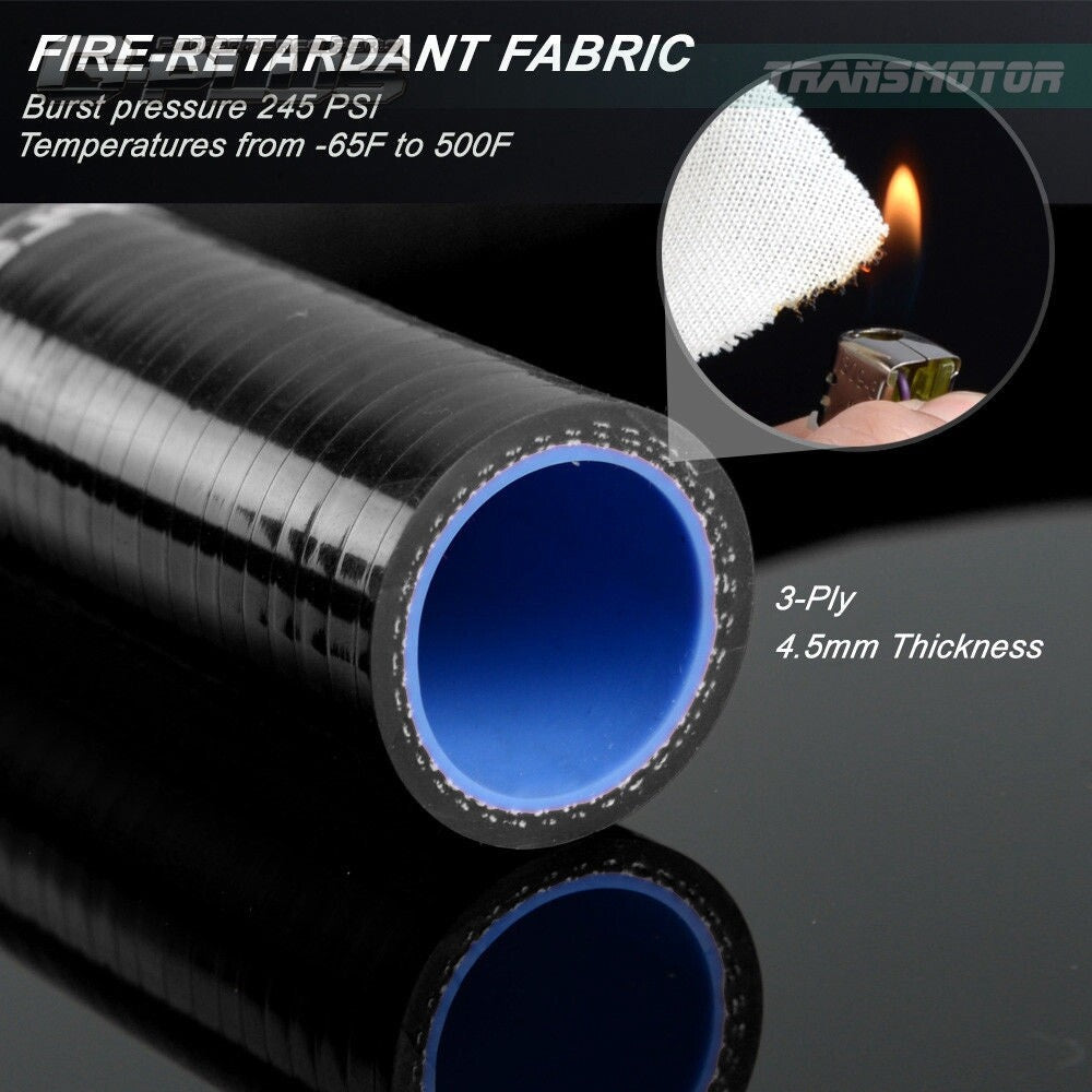 Suitable for Fiat COUPE 2.0 20V GT TRUBO Black Silicone Radiation Hose Clamp Kit