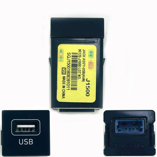 Jack Assy AUX and USB adapter ports are compatible with the 2018 for Hyundai Fiesta 1.4L and 1.6L liter motors - 150 kW.