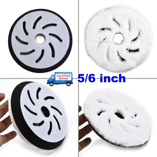 5-inch 6-inch microfiber polishing pad, wax removal pad, hook and loop cushioning pad