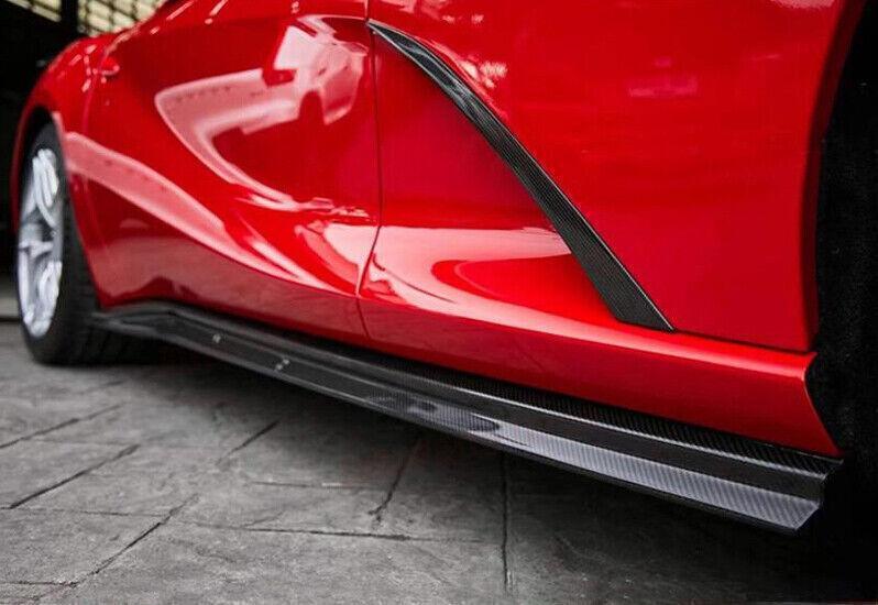 Suitable for 2018-23 for Ferrari 812 GTS ultra-fast carbon fiber body side skirt boiler