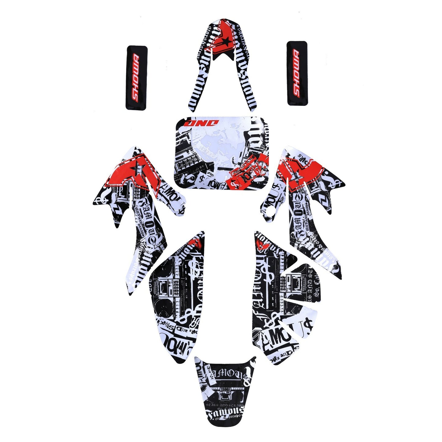 Plastic aerodynamic graphic for seat suitable for Honda Pit bicycle CRF50 110cc 125cc Taodao SSR