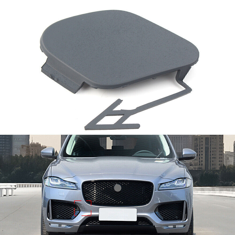 Front Bumper Tow Eye Hole Hook Cover Cap for Jaguar F-Pace 2017-2020 T4A13477LML