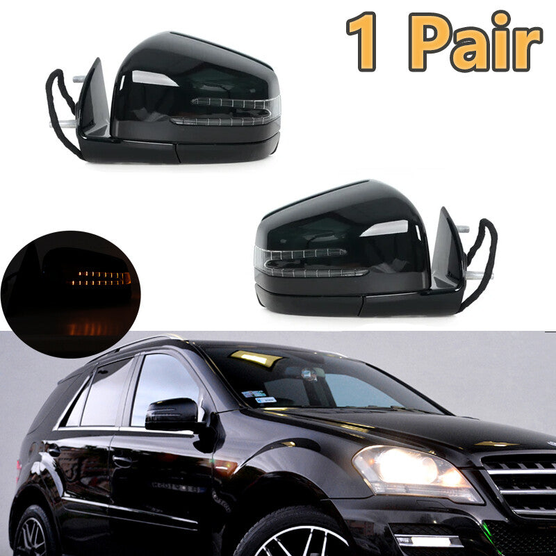 1 Pair Rear View Side Mirror Assembly for Mercedes-Benz W164 X164 ML GL 2005-11