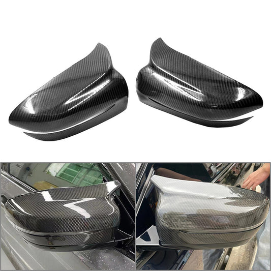Rearview Door Mirror Cover Side Wing Mirror Protective Cap for BMW 3 4 5 6 7 8