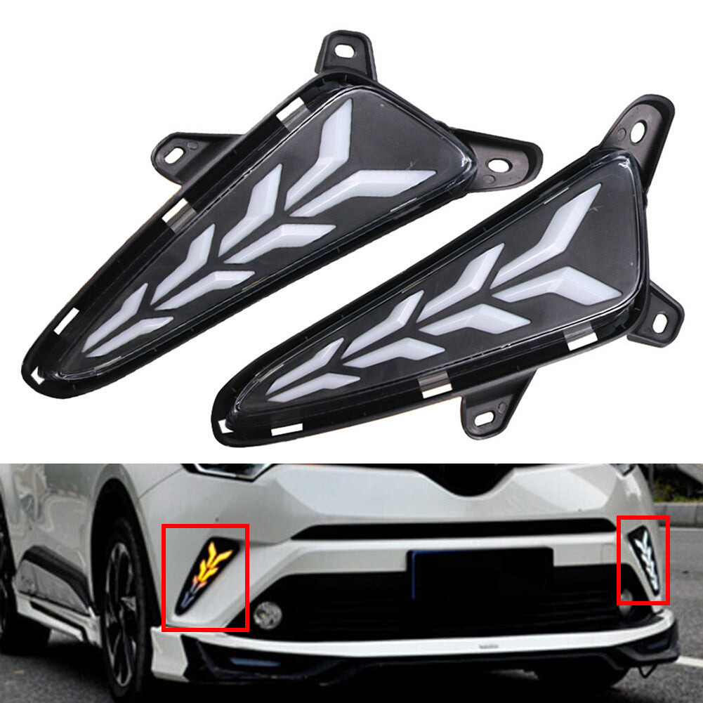 for Toyota CHR CH-R 2018 Car LED Driving Daytime Running Light Fog Lamp