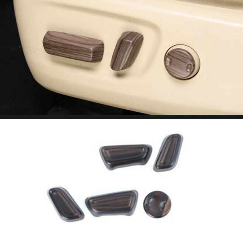 Matte Wood Grain for Seat Adjustment Button Cover Trims for Toyota Venza 2021-2023