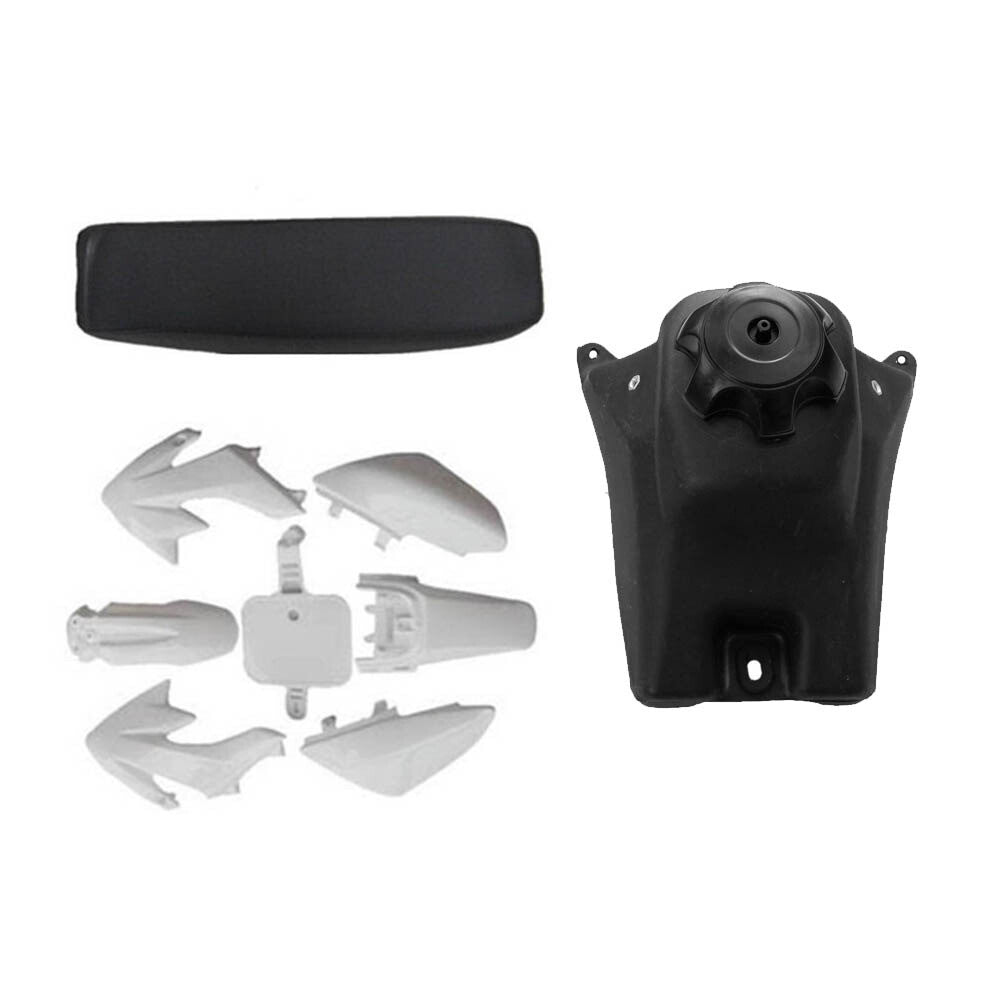 Plastic mudguard kit, fuel tank for seat for CRF50 XR50, Taodao 125cc, 110cc Pit bicycles