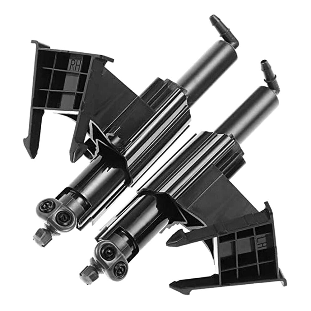 Headlight Washer Jet Nozzle [Left+Right] Front for 2012-15 for Ford Focus Black New