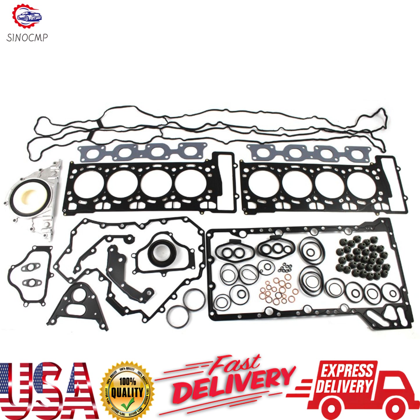 N63 Engine Overhaul Gasket Set Rebuilding Overhaul Seals Gasket Kit for BMW 550i