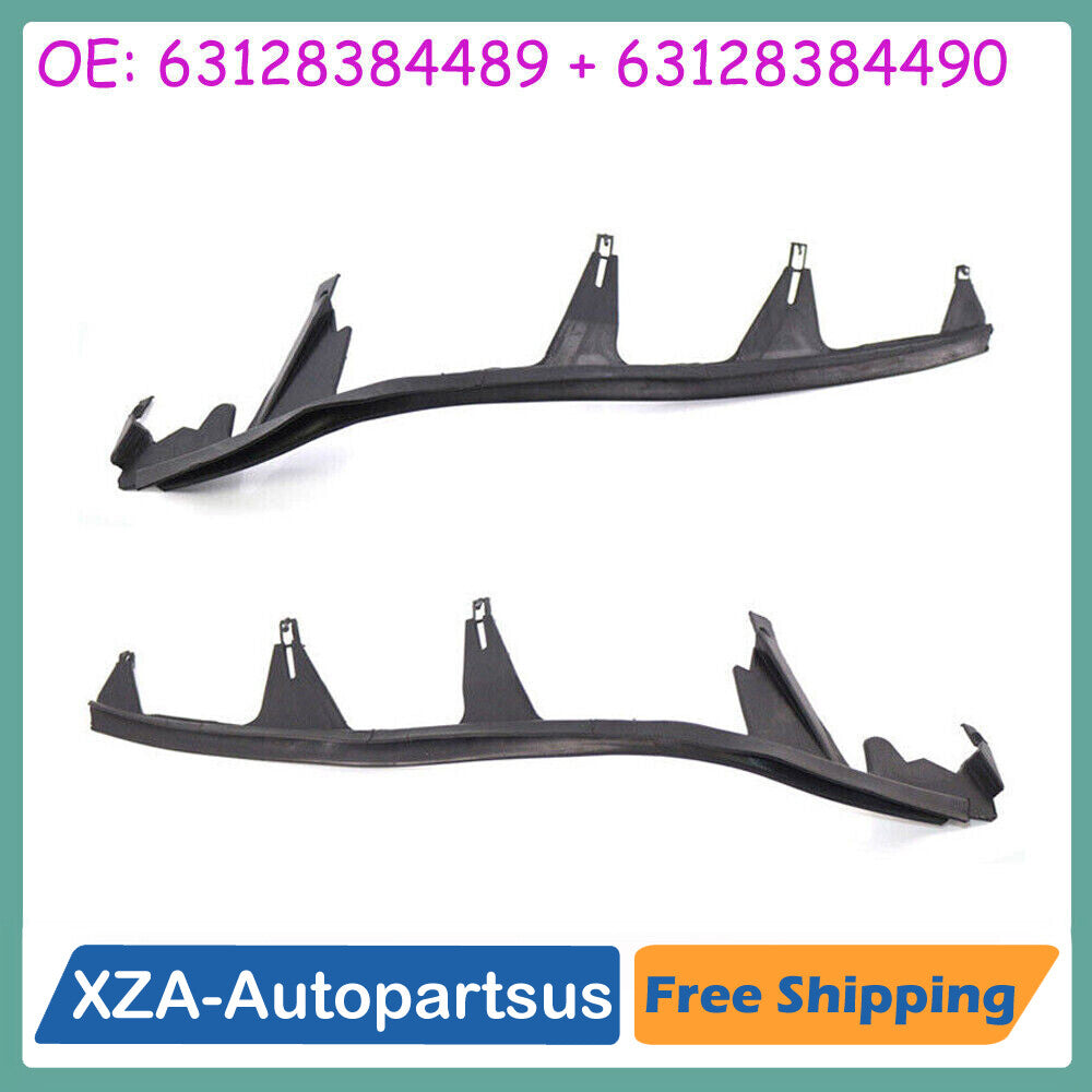 Pair Left Right Headlight Cover Strip Upper Headlamp Gasket for BMW E46 M3 330Ci