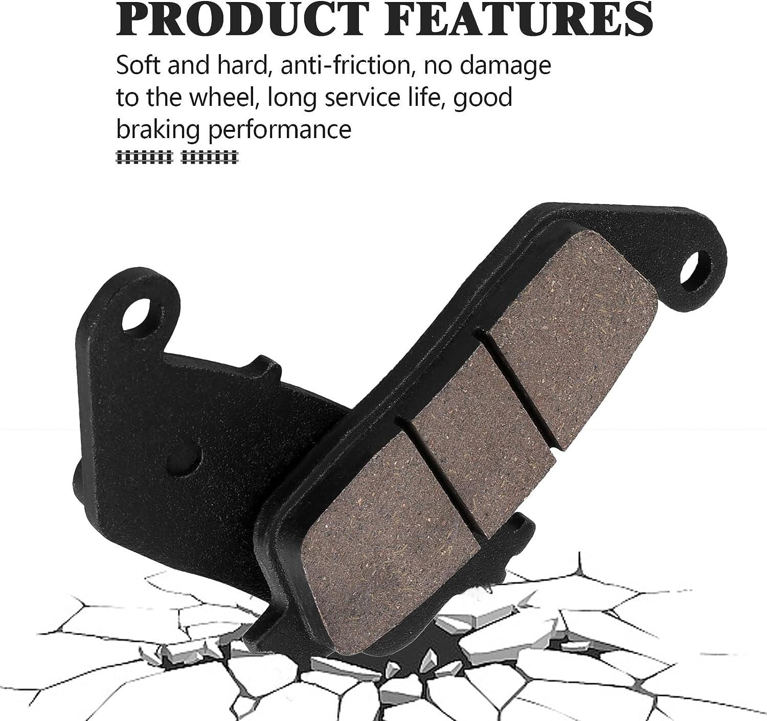 Front and Rear Brake Pads for Honda 750 VF750C Magna 1994-2003 VT750C Shadow