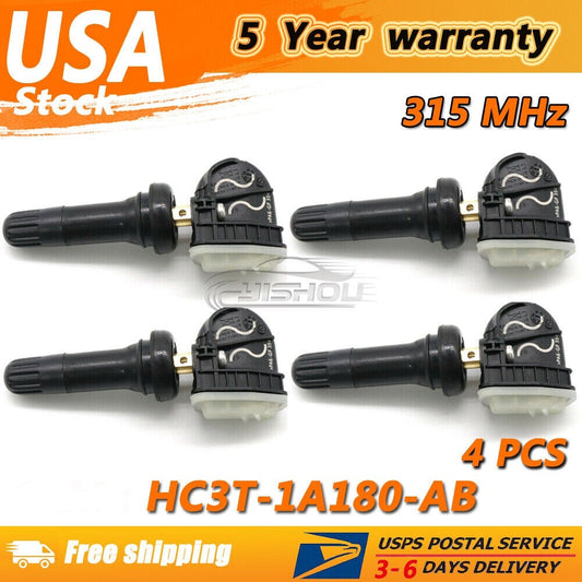 4x TIRE PRESSURE SENSOR TPMS HC3T-1A180-AB for FORD F-250 SUPER DUTY FUSION