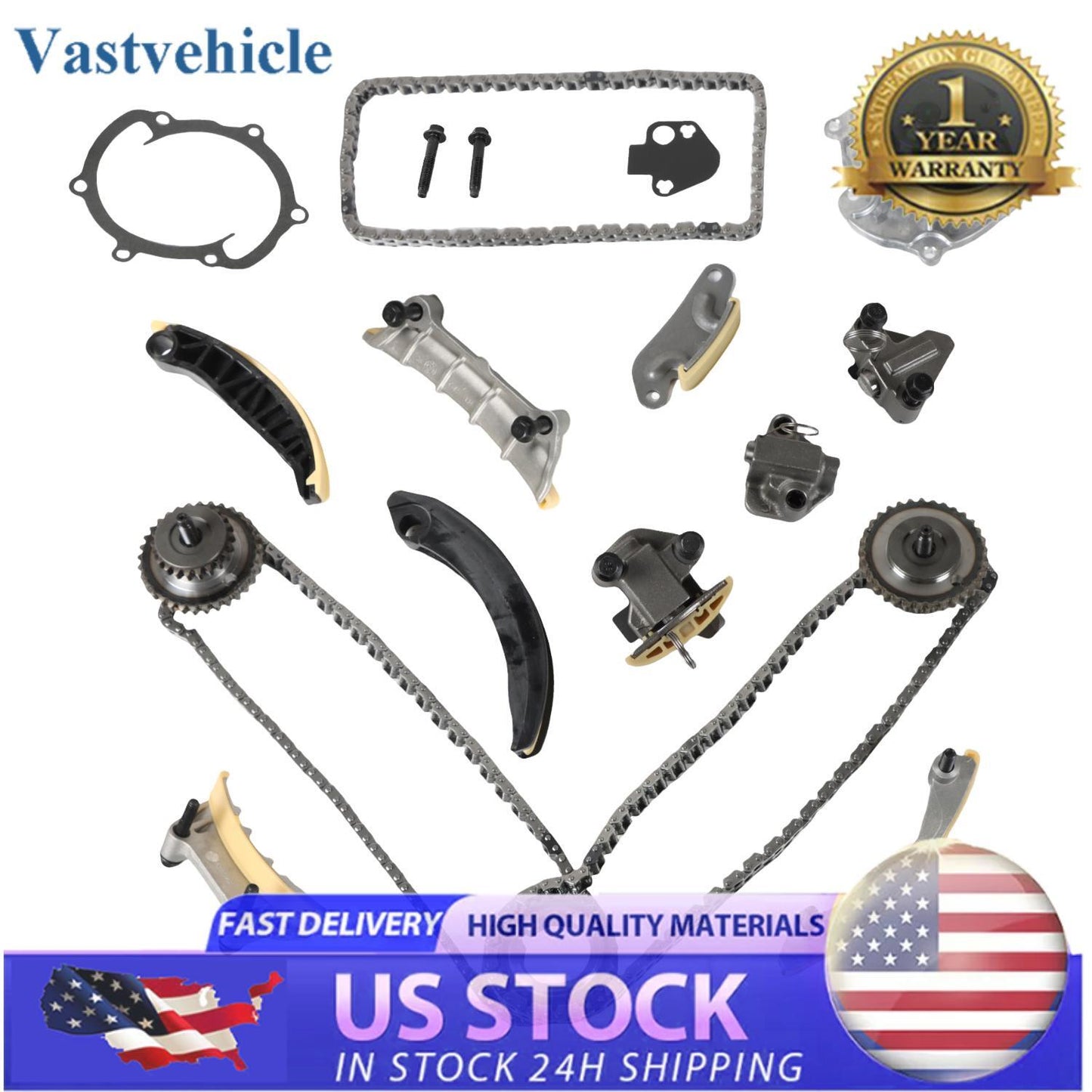 Timing Chain Kit for GMC for Cadillac for Buick for Chevy for Saturn for Pontiac 2007-2015 12612839