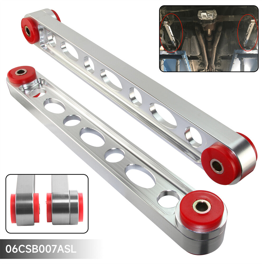 Polyurethane Aluminum Rear Lower Control Arm For 05-14 for Ford for Mustang GT Silver