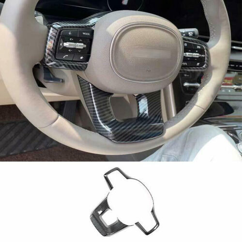 2For for Kia Carnival 2022-2023 Carbon Color Steering Wheel Button Switch Frame Trim