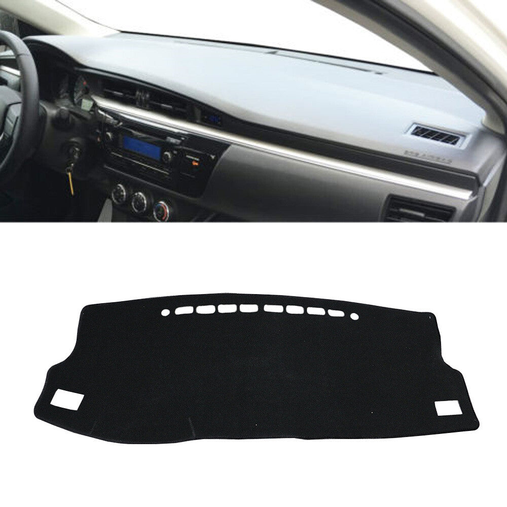 Black Car Dashboard Carpet Sun Cover Mat LHD Replacement for Corolla 2014-2017