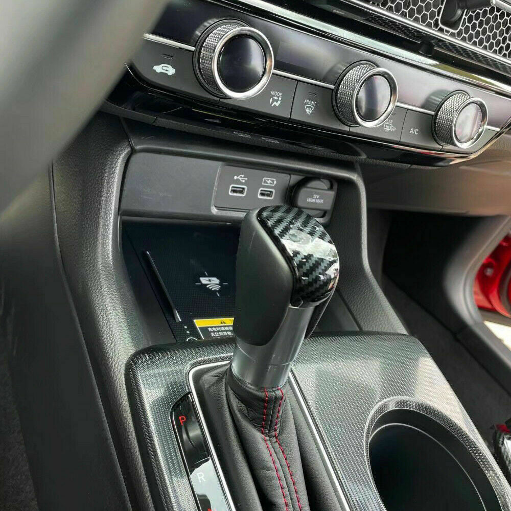 Carbon Fiber Decor Interior Dash Cover Trim Kit Set for Honda for Civic 2022-2023