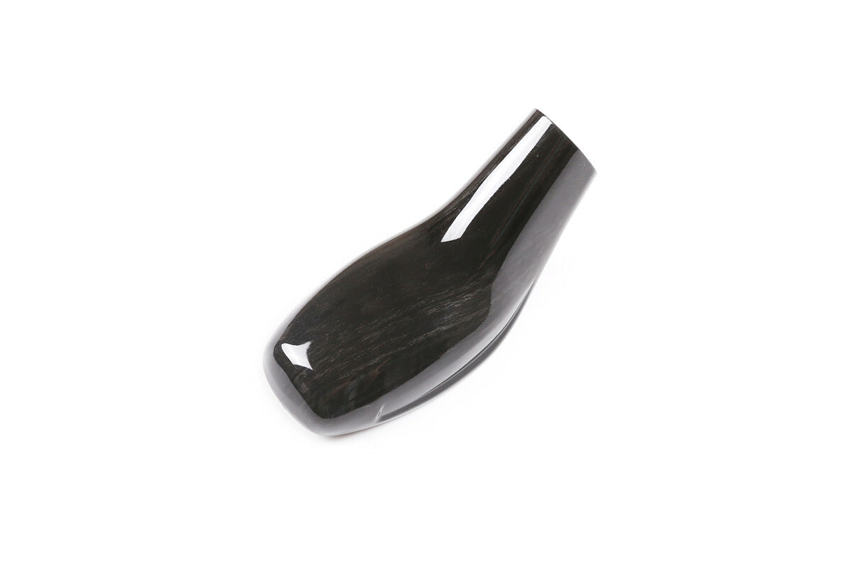 Black Wood Grain ABS Gear Shift Knob Trim for BMW X1 F48 X2 F47 1 Series 2020-21