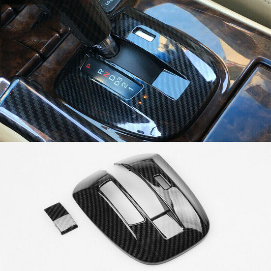 Carbon Fiber Console Gear Shift Box Panel Cover Trim for Honda Accord 2008-2012