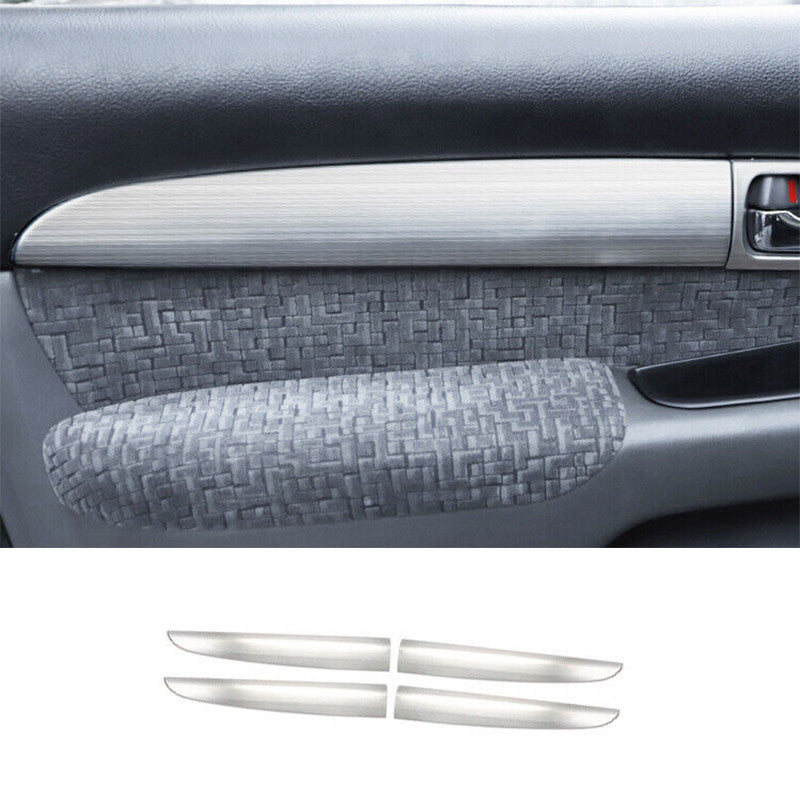 Steel Silver Inner Door Panel Strip Cover Trim for Toyota Prado FJ/LC150 03-2009