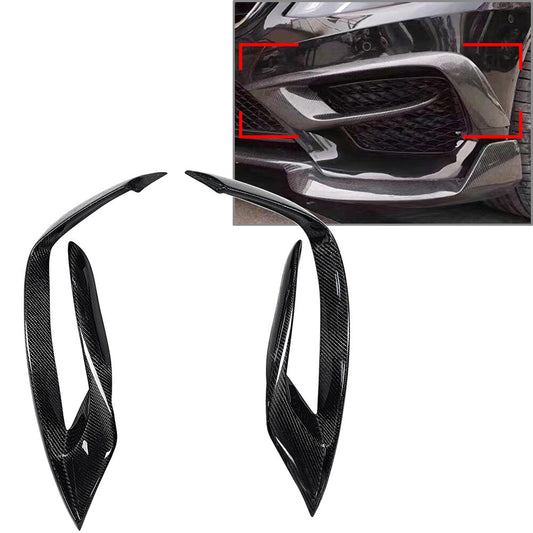 Front Bumper Canard Fins Vent Trim for Mercedes-Benz S Class W222 S63 14-17