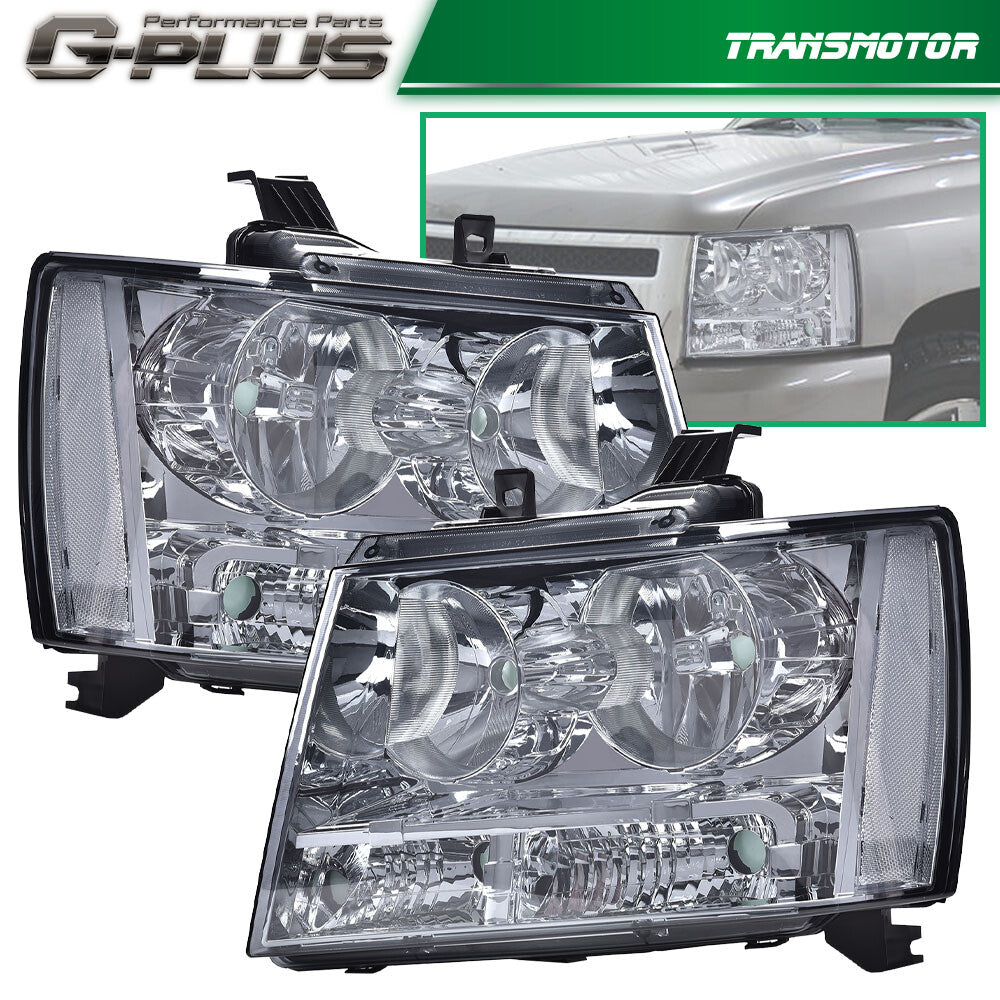 Suitable for 07-14 for Chevrolet Avalanche Tahoe Suburban with left + right smoke camera headlights.