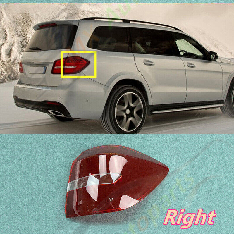 Right Outer Side Tail Light Lens Cover for Mercedes-Benz X166 GLS 2016-2019