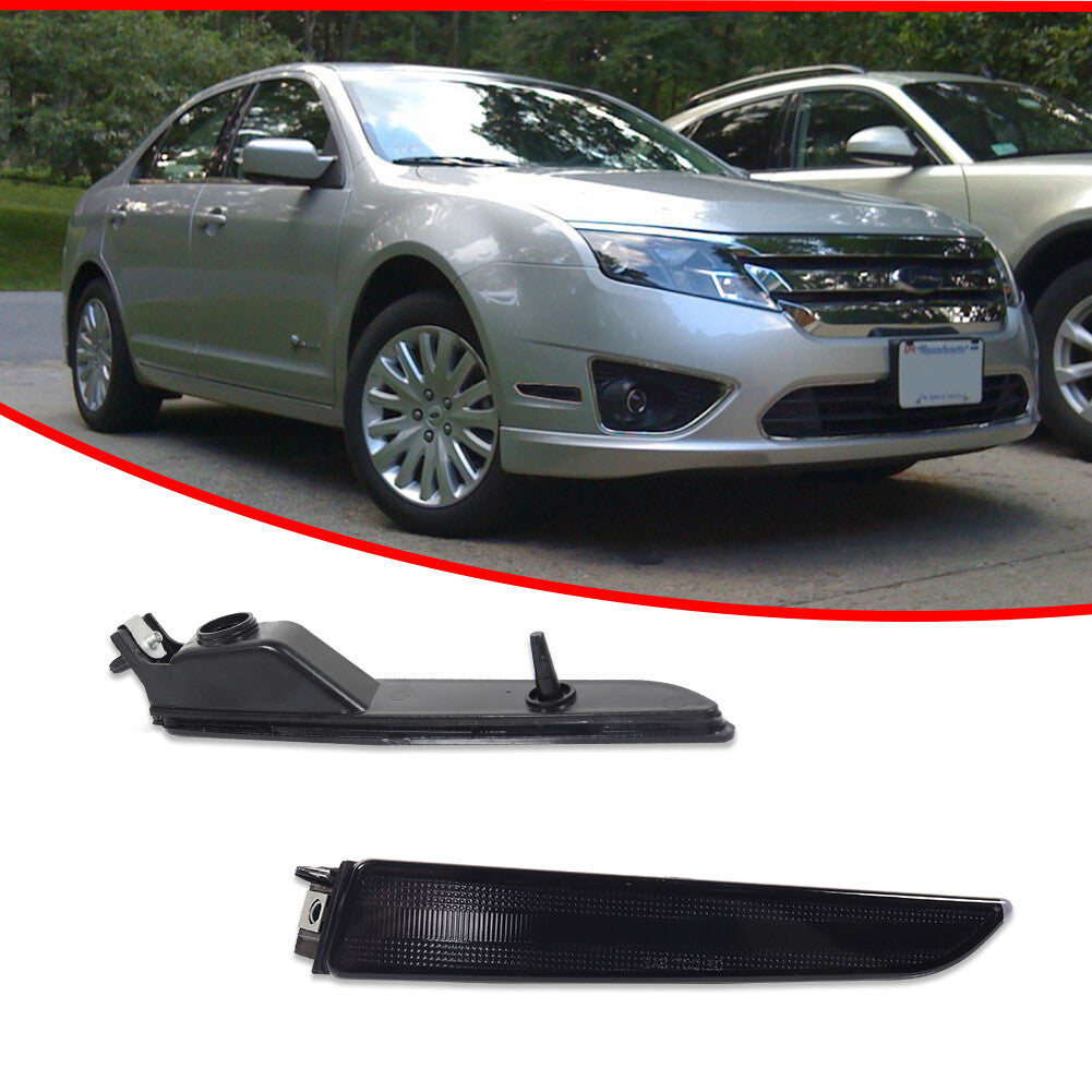 Front fender side markings/signal light smoked housing for 2010-2012 for Ford Fusion