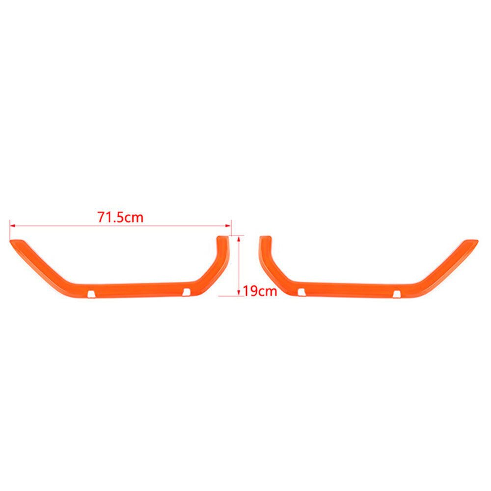 Inner Door Net Pocket Trim for Jeep for Wrangler JL JT Gladiator 2Dr 2018+ABS Orange
