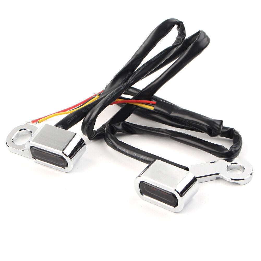 Sequential LED Turn Signals Flowing for Mini Handlebar Light Fit for Harley Motor