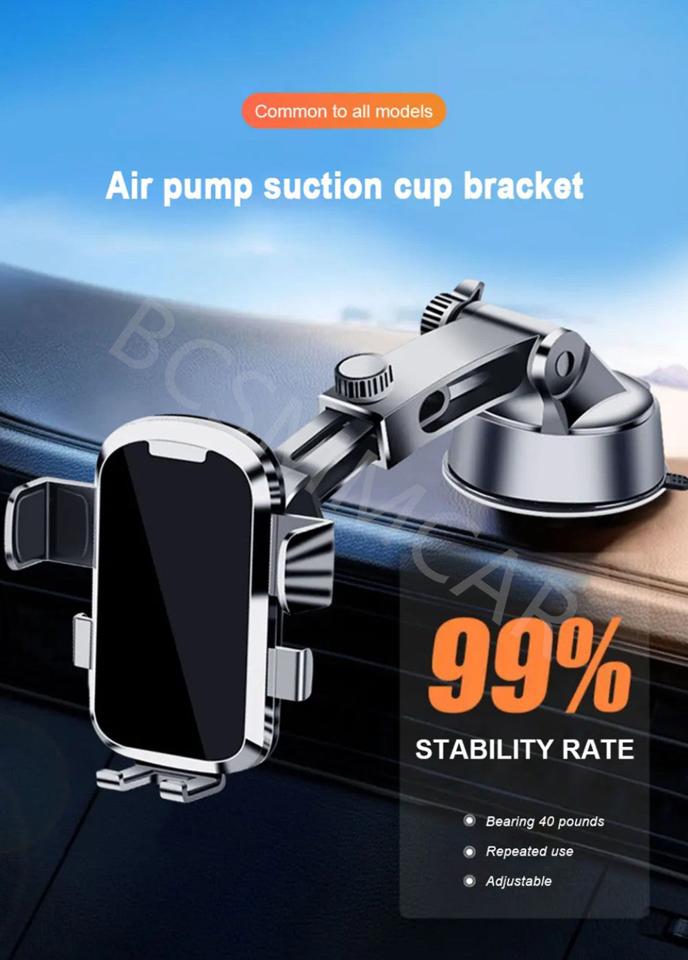 Suction Cup Car Phone Holder 360¡ã Adjustment Dashboard Mount Bracket Accessories